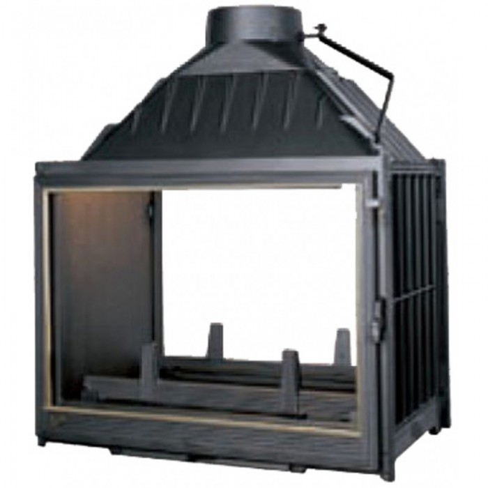 Каминная топка Seguin Multivision 7000 Black Line, двухсторонняя