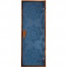 Стеклянная дверь для хаммама Tesli Сезам Blue 67,8x188