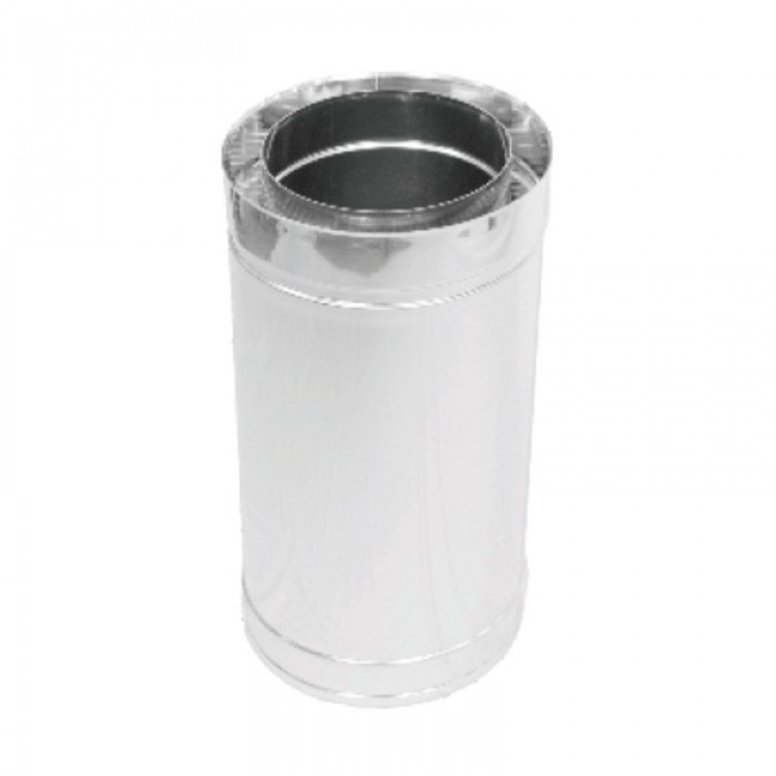 Труба дымоходная нерж/нерж Версия Люкс L-1 м, D-110/180 мм толщ. 1 мм