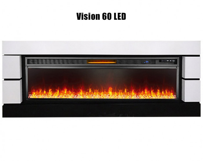Электрокамин Modern 60 с очагом Vision 60 LED с очагом Vision 60 LOG
