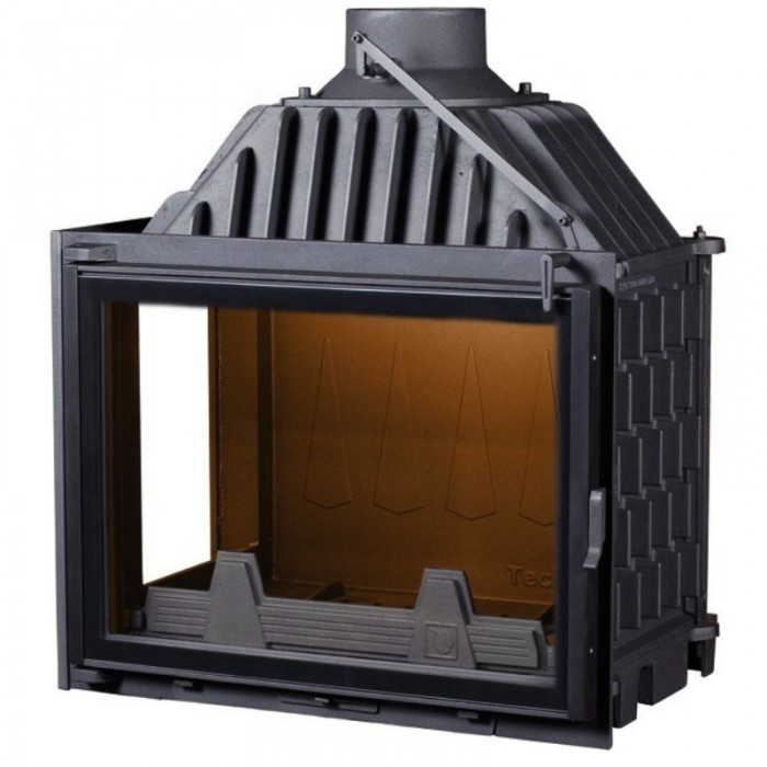 Каминная топка Technical PanTherm 68 nero боковое стекло